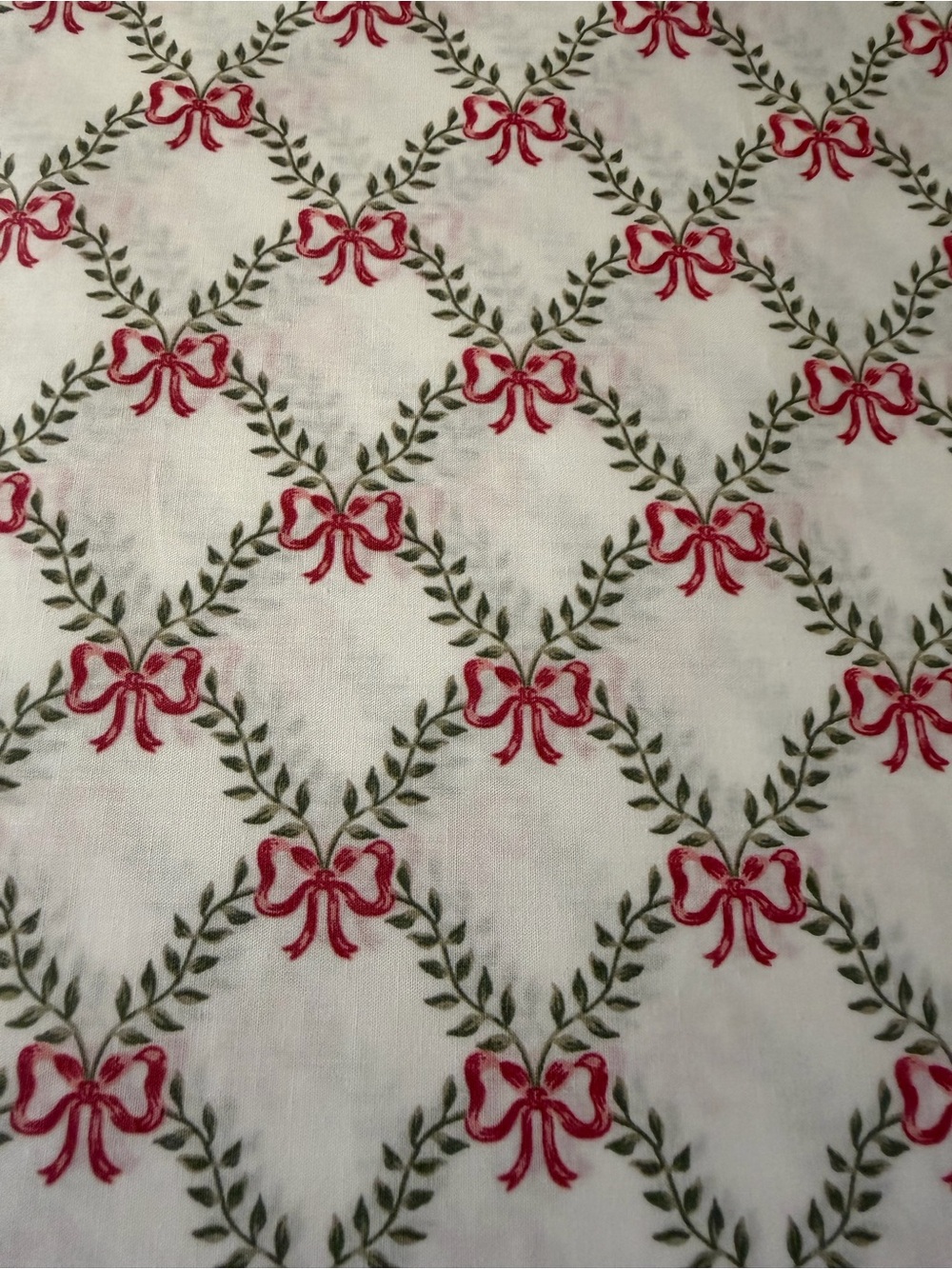 BOW TRELLIS GREEN Laura Ashley FULL Size Sheets ~ Cottage Charm